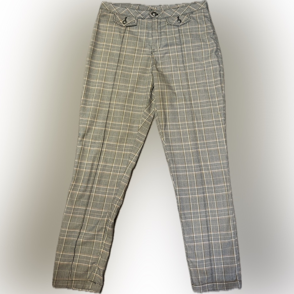 Free People Gray Plaid Women's Pants